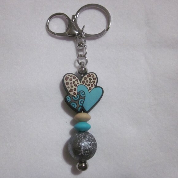 Triple Heart Keychain. - Picture 1 of 4